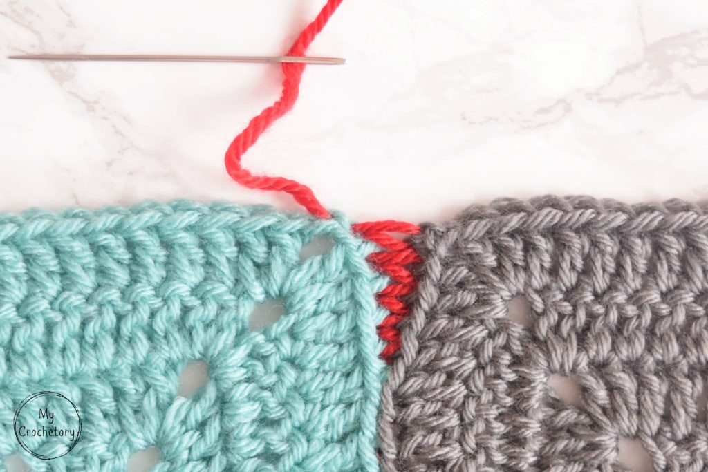 Mattress Stitch join tutorial for beginner by www.mycrochetory.com