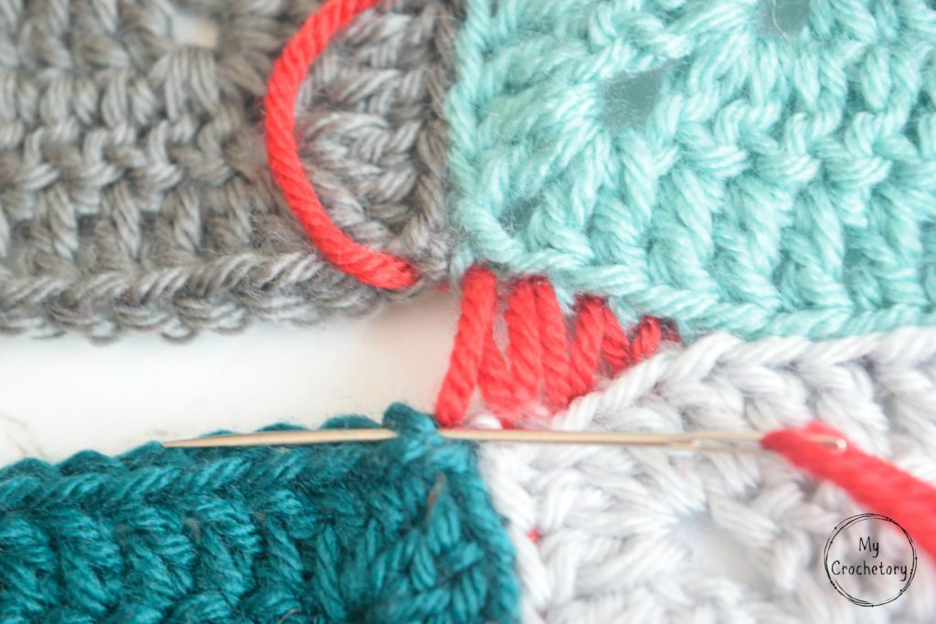Mattress Stitch join tutorial for beginner by www.mycrochetory.com