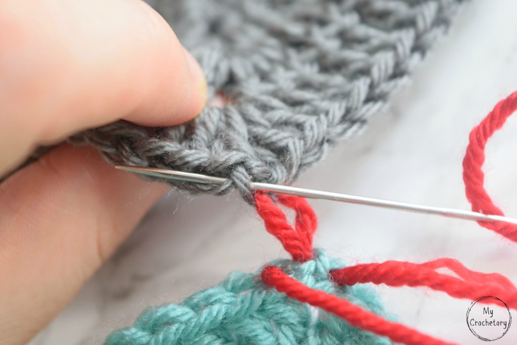 Mattress Stitch join tutorial for beginner by www.mycrochetory.com