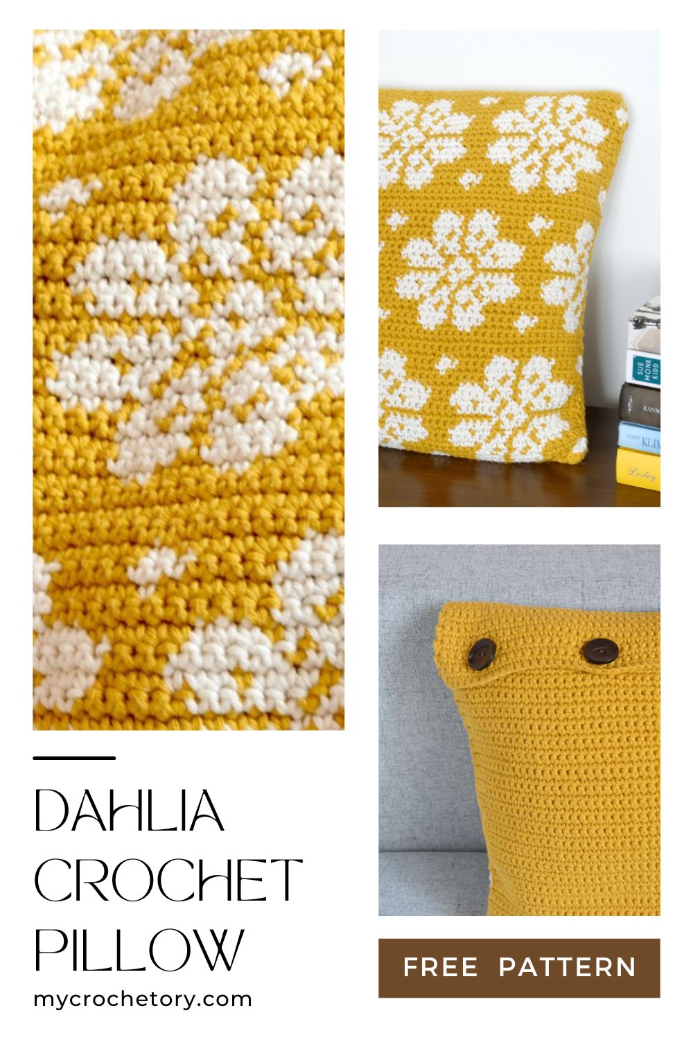 A vibrant and stylish crochet pillow cover showcasing a modern design. This free crochet pattern is perfect for adding a pop of style and charm to your home decor