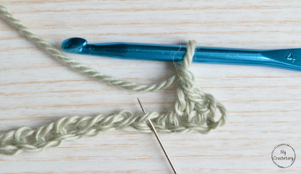 How to crochet the Moss Stitch tutorial