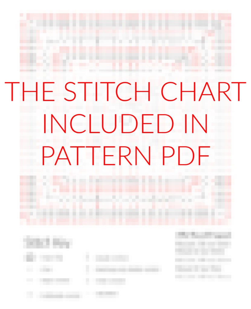 How to crochet a blanket: a stitch chart for Kalinda Blanket pattern