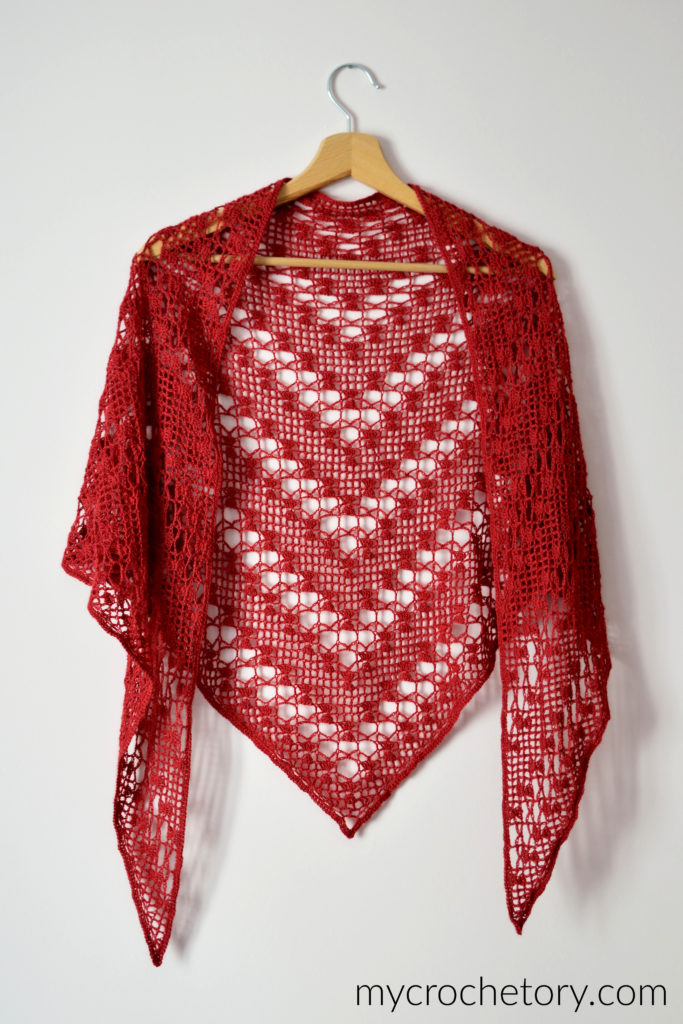 Sarin Lace Shawl free crochet pattern