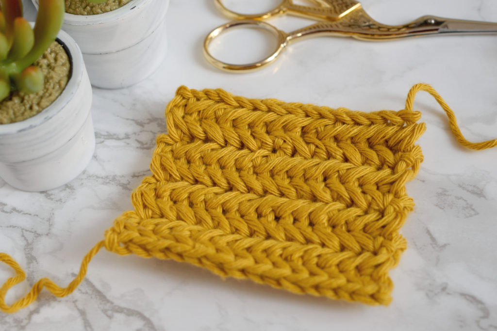 How to crochet HERRINGBONE STITCH MyCrochetory