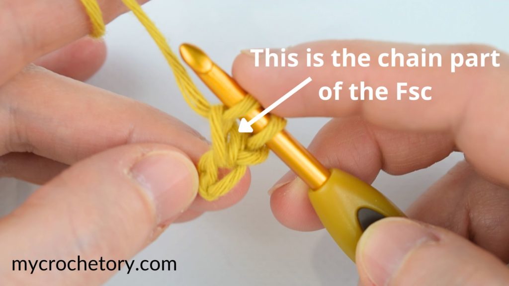 How to Foundation single crochet (Fsc)