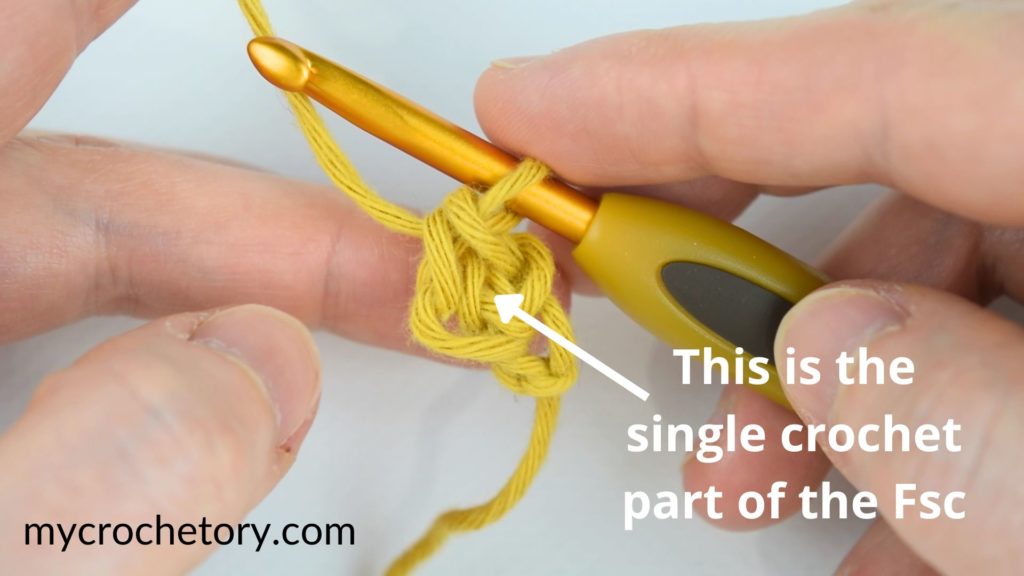 How to Foundation single crochet (Fsc)