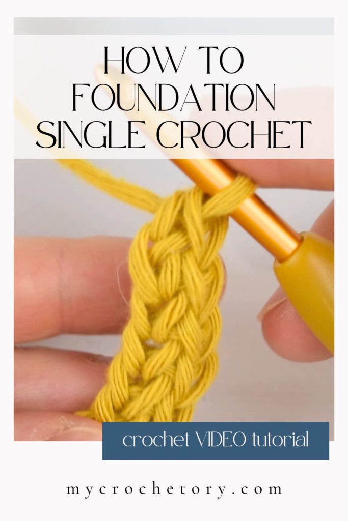 How to single crochet foundation chain