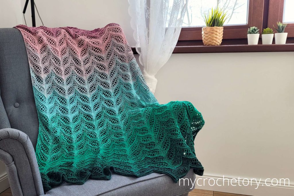 Tonnta Colorful Crochet Blanket free pattern