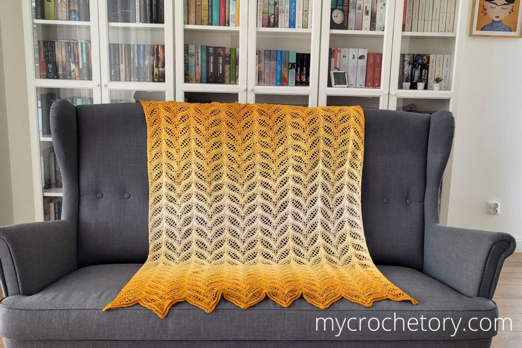 Tonnta Colorful Crochet Blanket free pattern