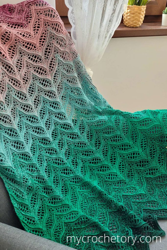 Tonnta Colorful Crochet Blanket free pattern