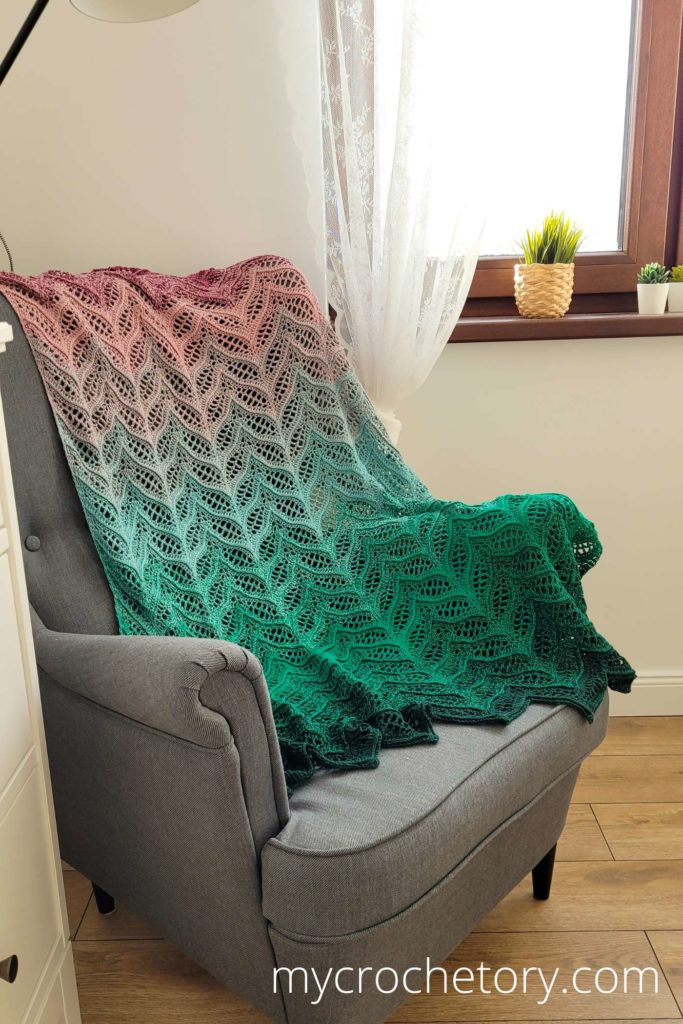 Tonnta Colorful Crochet Blanket free pattern