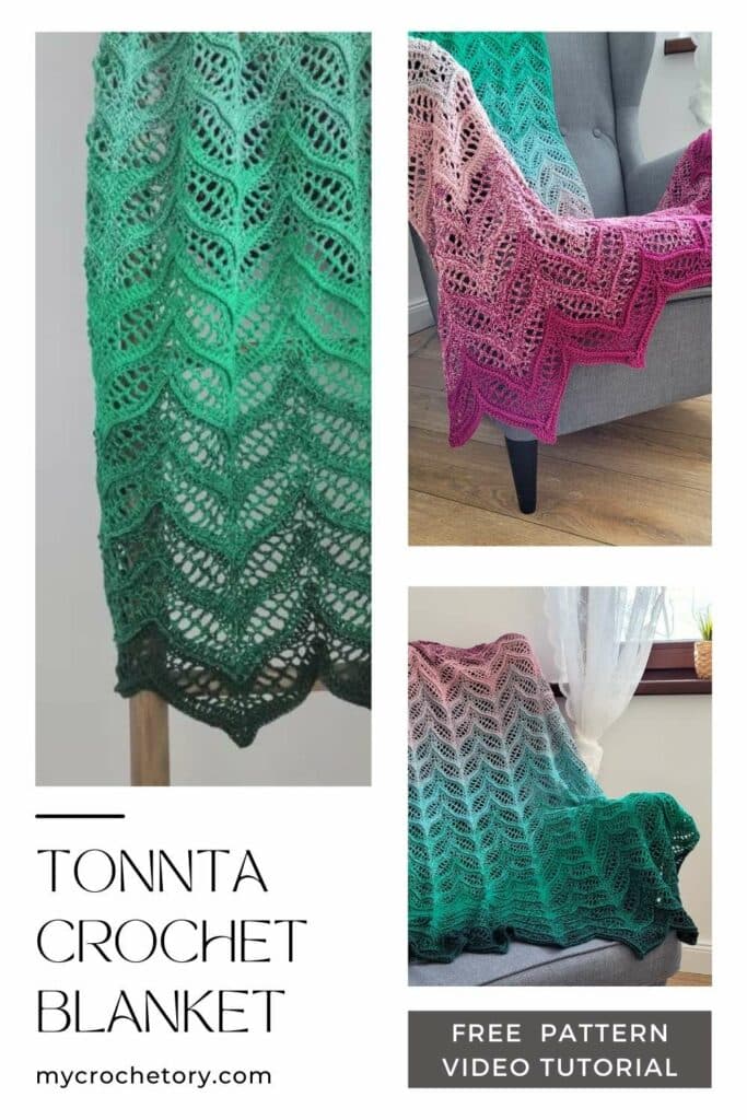 tonnta crochet wave blanket pattern colorful lace ripple blanket free crochet pattern