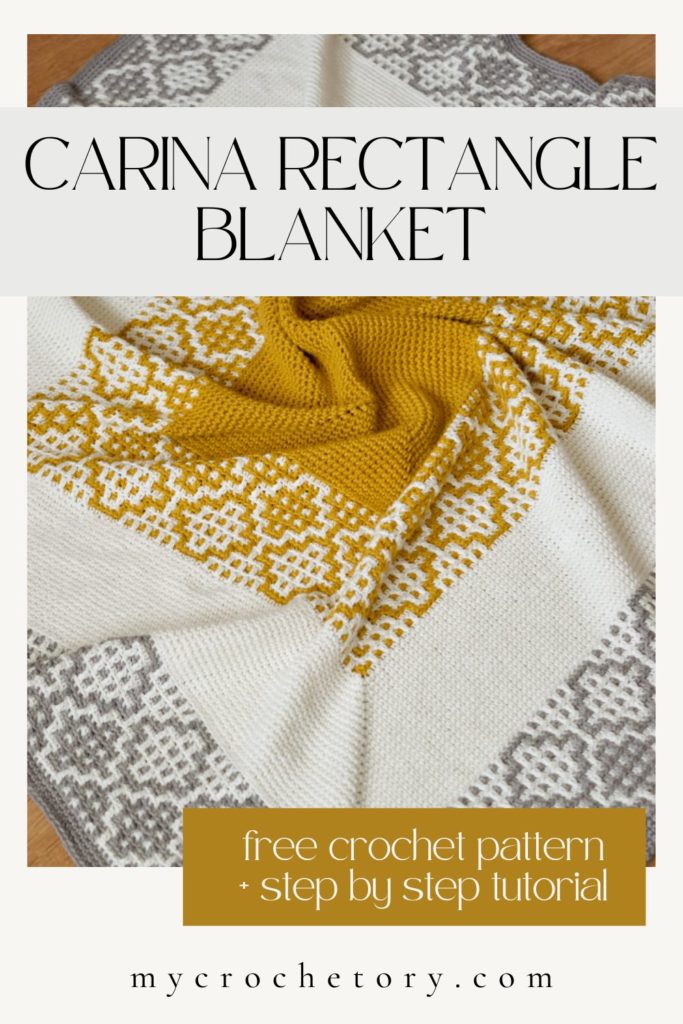 A beautifully crafted mosaic free crochet blanket pattern in vibrant colors, showcasing intricate patterns and textures