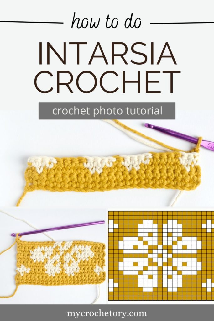 A colorful crochet project showcasing the beauty of intarsia crochet colorwork