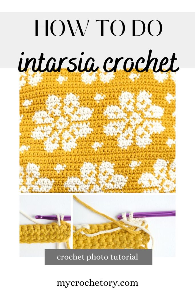 A colorful crochet project showcasing the beauty of intarsia crochet colorwork