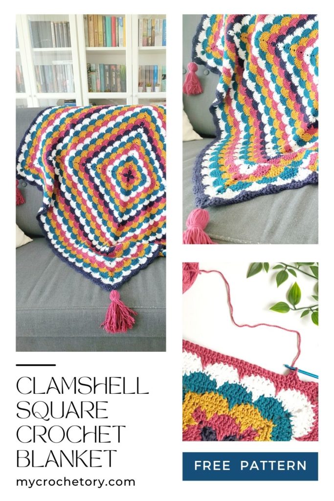 Create a lovingly handmade Clamshell crochet baby blanket with our step-by-step instructions and free pattern. The perfect gift for newborns!