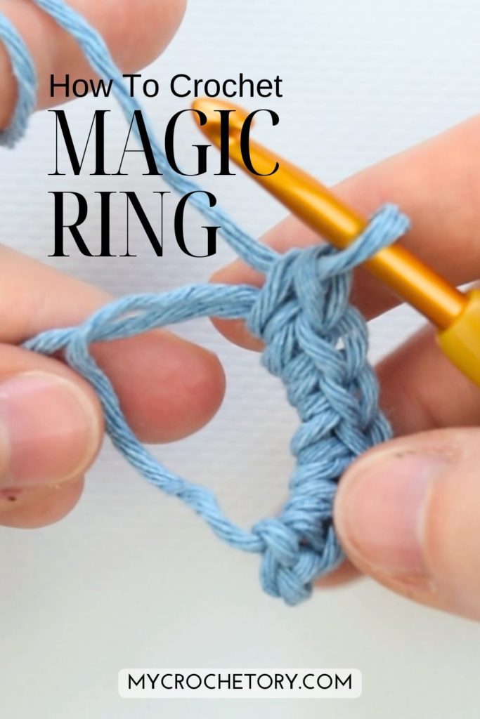 Clear tutorial on how do I crochet magic circle, showing how to make a neat, closed center for your projects.