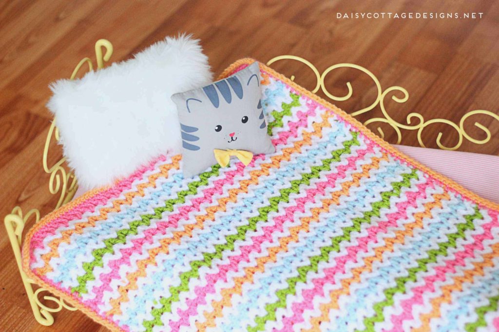 Easy V-Stitch Blanket Crochet Pattern