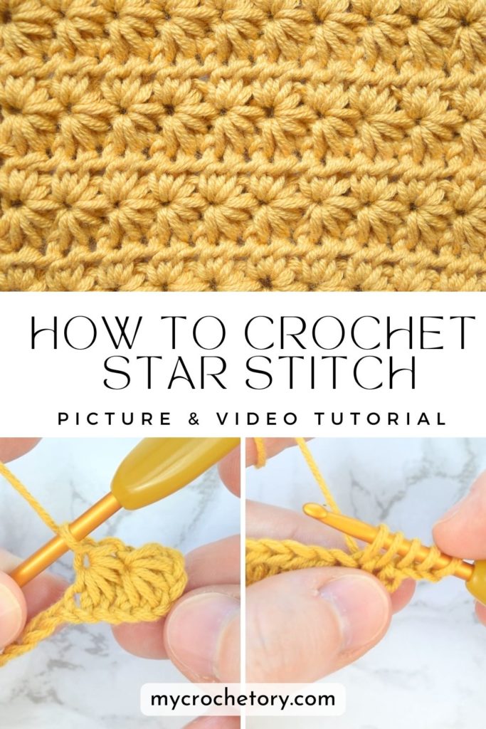 Beginner-friendly tutorial: how to crochet star stitch