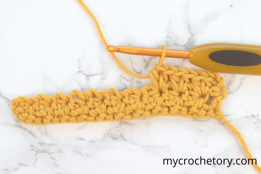 Visual tutorial on how to create star stitch in crochet