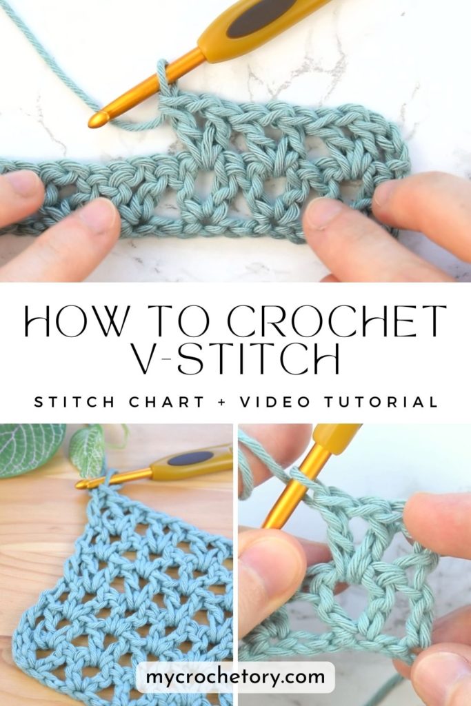 Step-by-step guide on how to crochet V-stitch