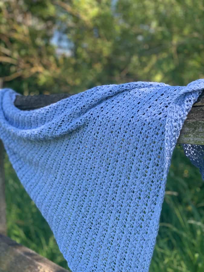 One Thousand Stars Shawl: free star stitch crochet pattern