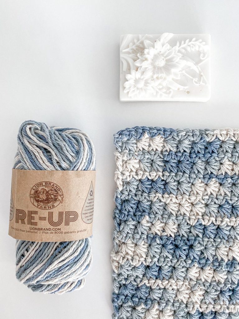 Star Stitch Dishcloth: free star stitch crochet pattern