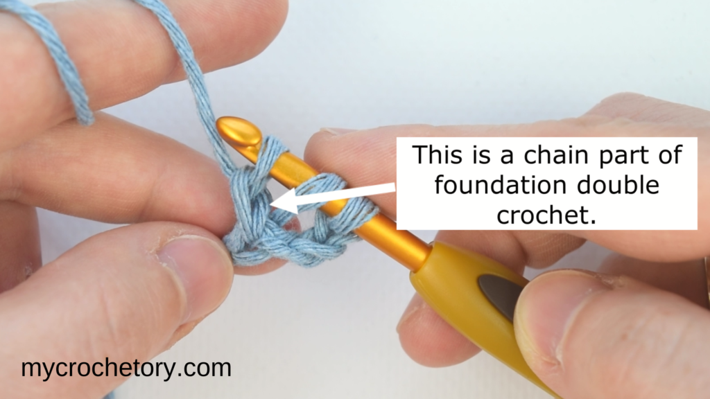 How to foundation double crochet. Easy-to-follow picture and video tutorial.