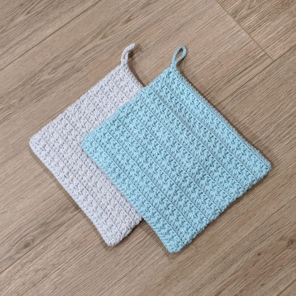 Elegant Star Stitch Potholder: free star stitch crochet pattern
