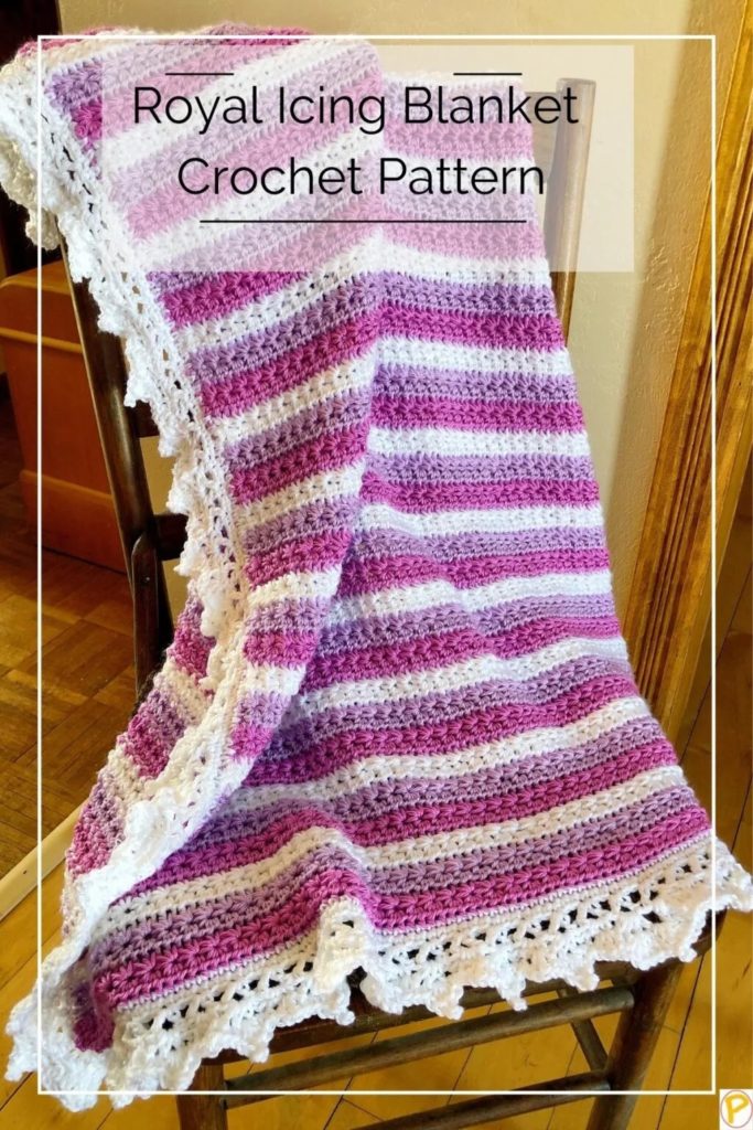 Royal Icing Blanket: free star stitch crochet pattern