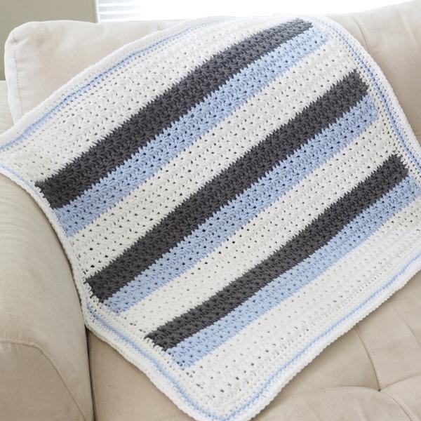 Baby Blanket: free star stitch crochet pattern