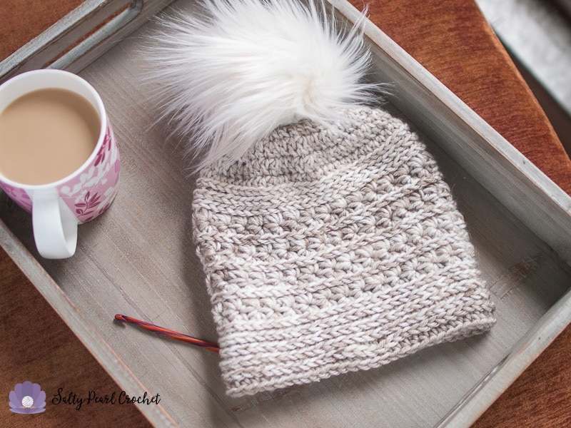 Star Sand Beanie: free star stitch crochet pattern