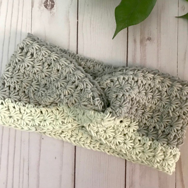 Starla Headband: free star stitch crochet pattern
