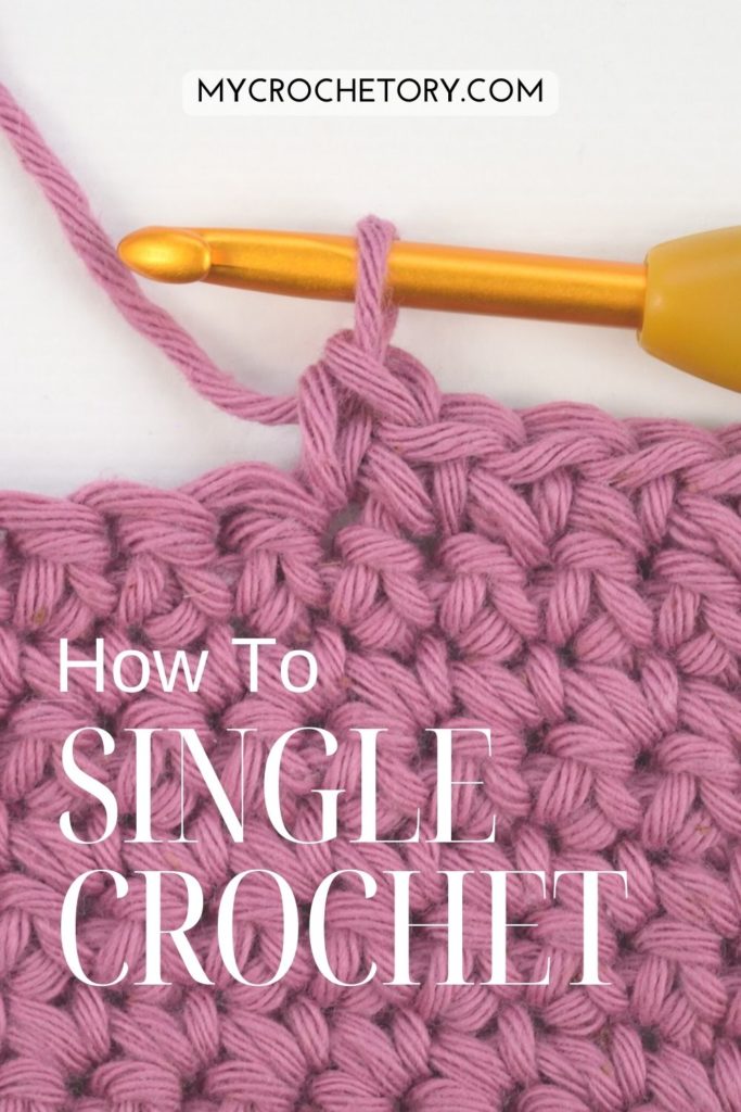 Learn how to single crochet with the beginner friendly picture and video tutorial.
