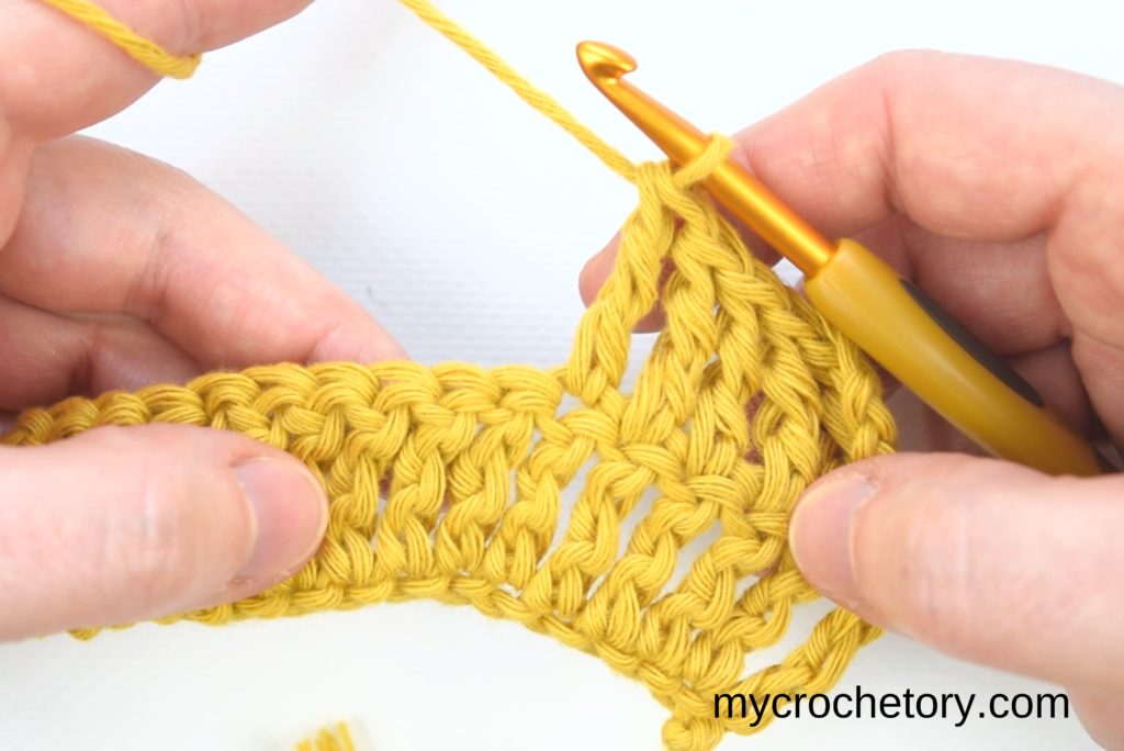 How to treble crochet: work in progress.