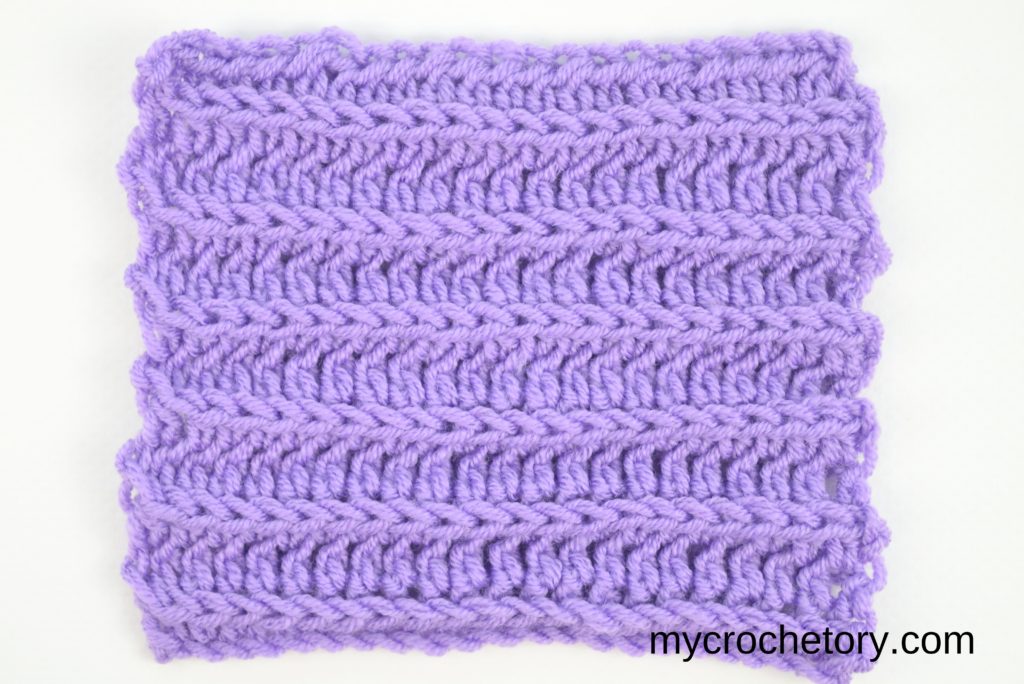 How to half double crochet: working in the 3rd loop