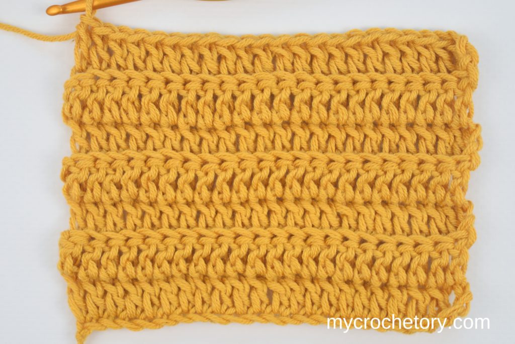 How to back loop double crochet (bldc)