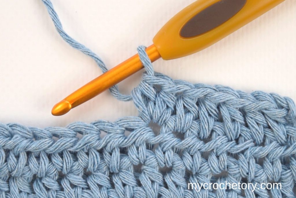 How to do half double crochet increase