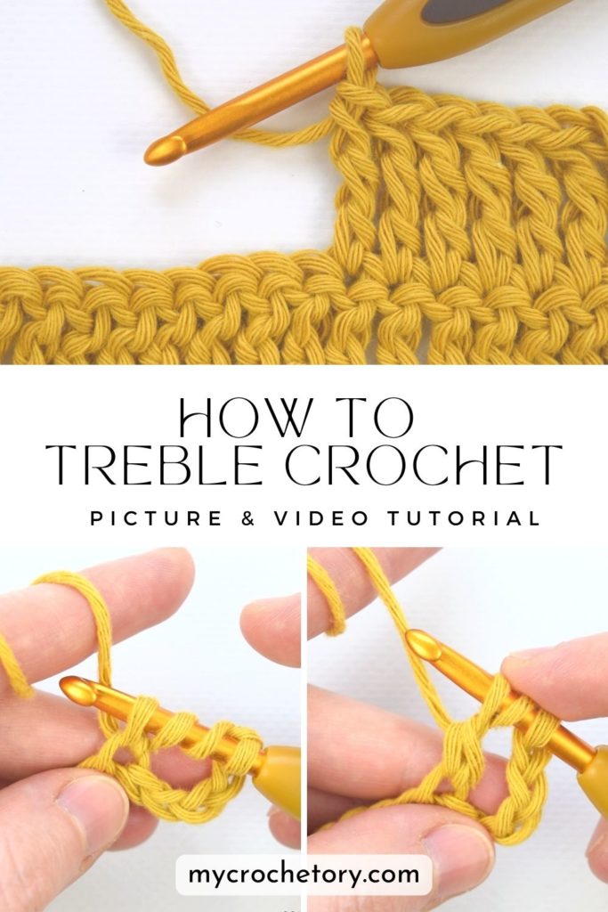 How to treble crochet: Learn treble crochet step by step!