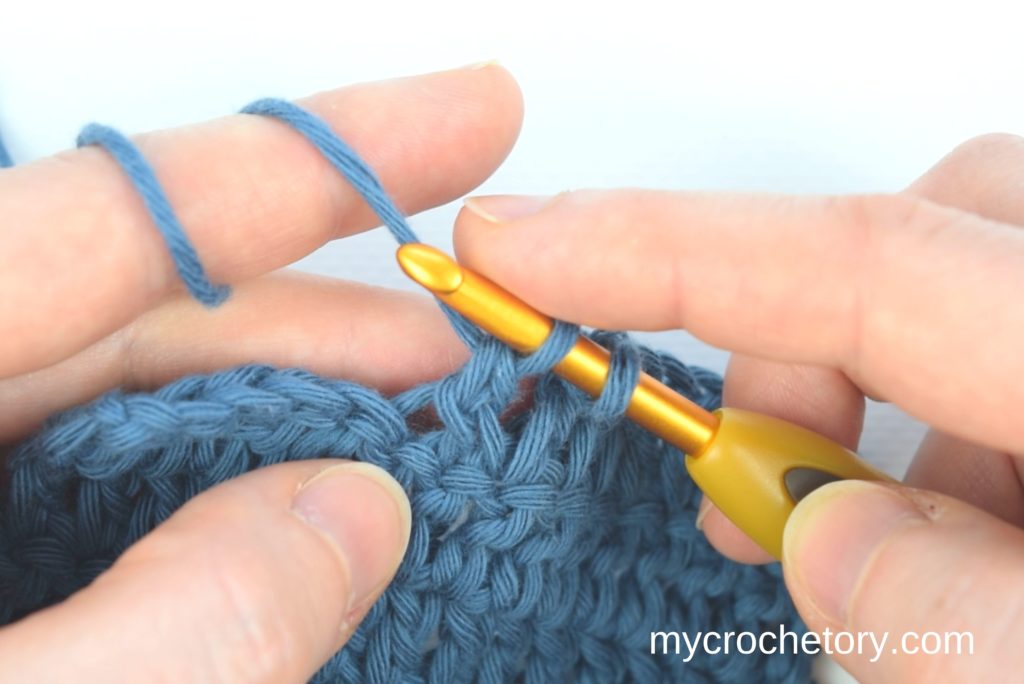 Double crochet: How to crochet an invisible decrease.