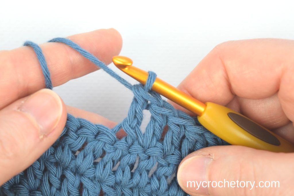 Double crochet: How to crochet an invisible decrease.