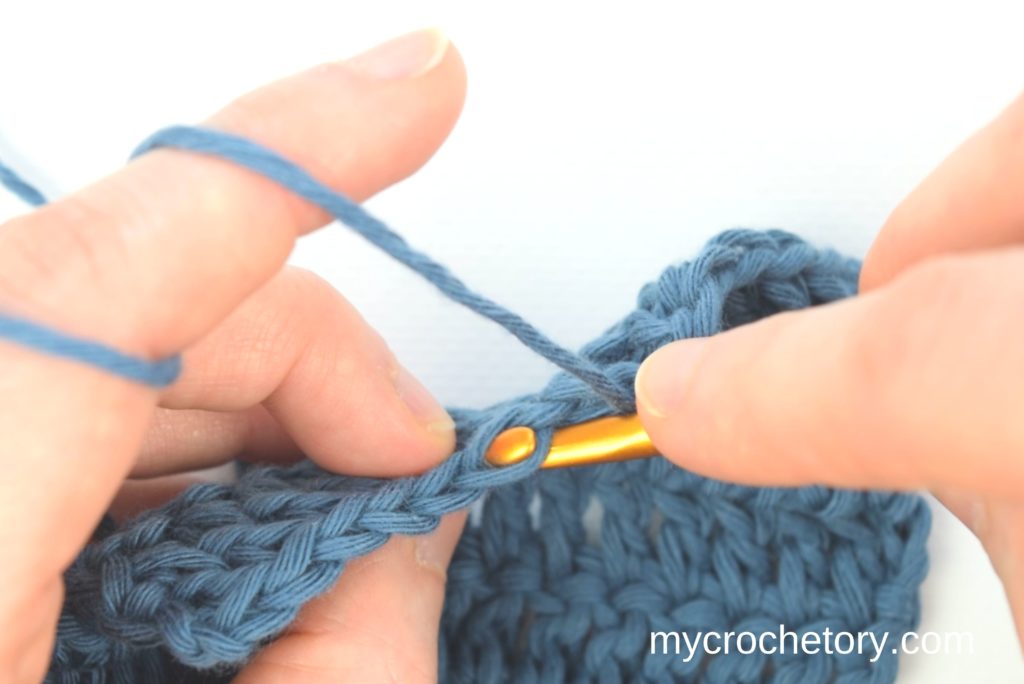 Double crochet: How to crochet an invisible decrease.