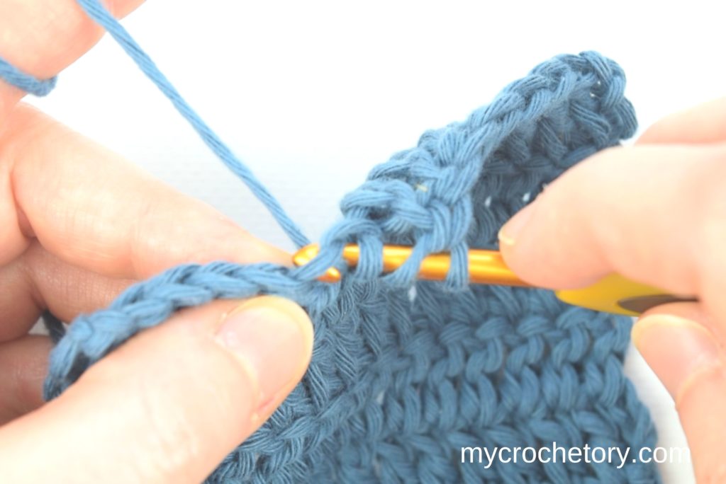 Double crochet: How to crochet an invisible decrease.