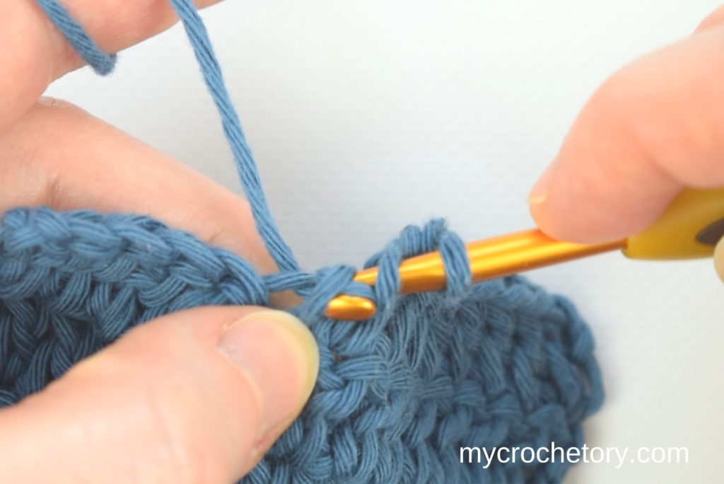 Double crochet: How to crochet an invisible decrease.
