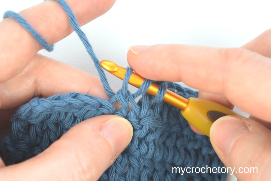 Double crochet: How to crochet an invisible decrease.