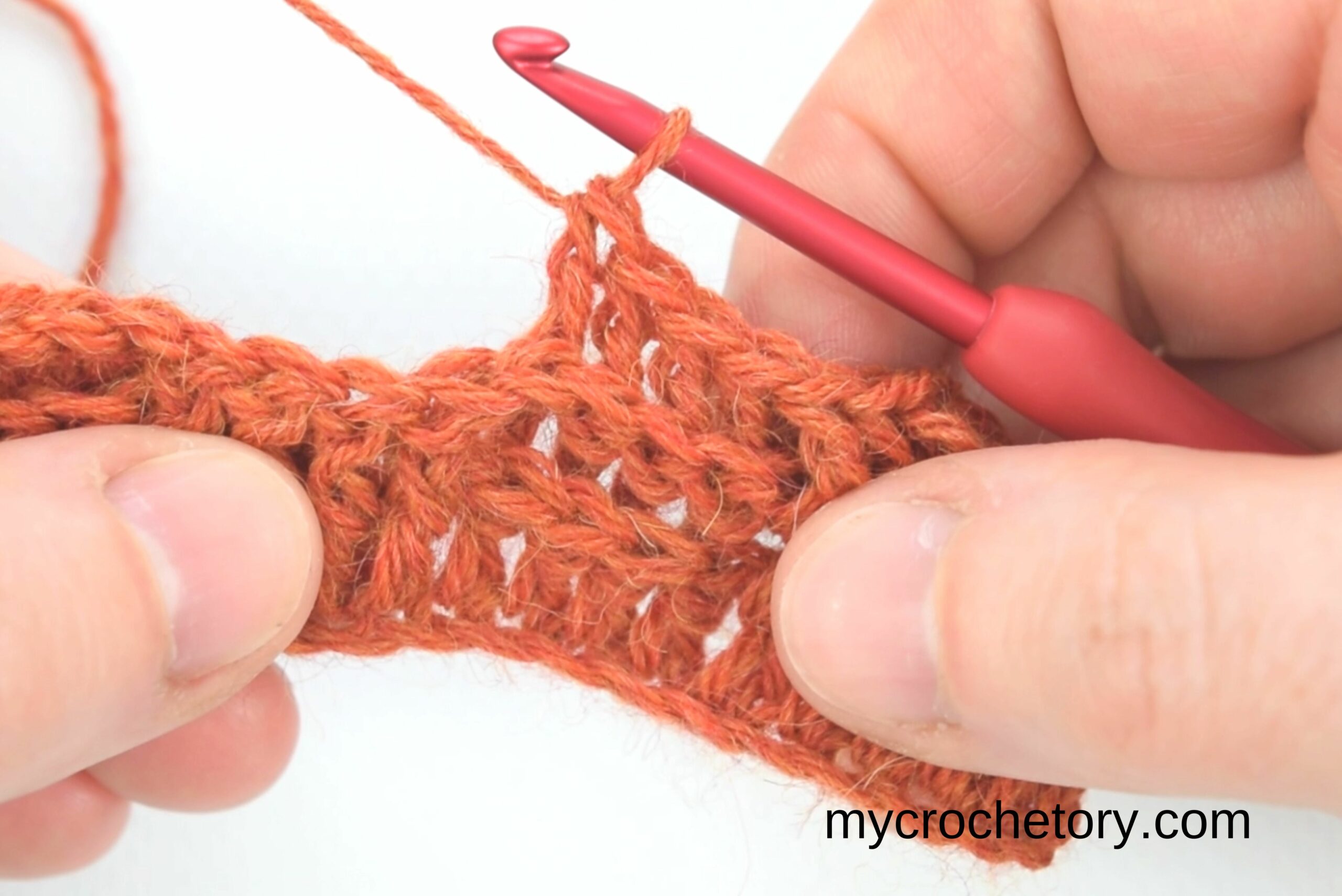 Crochet basketweave stitch explained visually