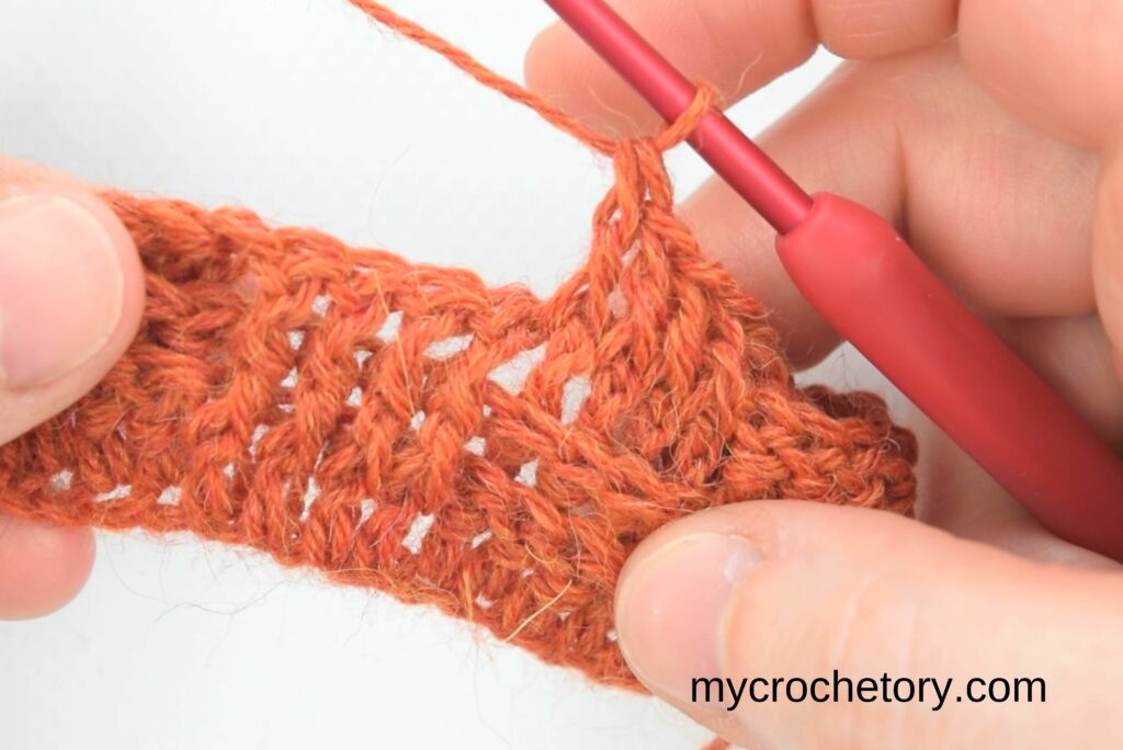 Easy-to-understand crochet basketweave stitch tutorial