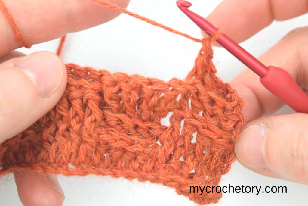 Illustrated guide to crocheting basketweave stitch