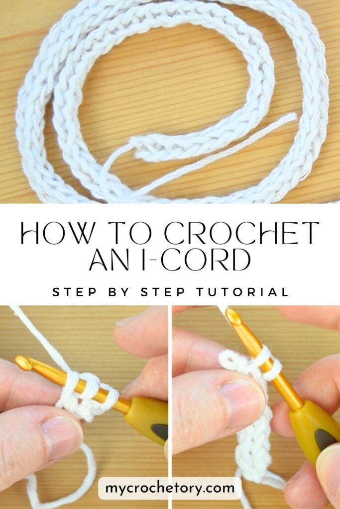 Step-by-step crochet I-cord guide - How to crochet an I-cord