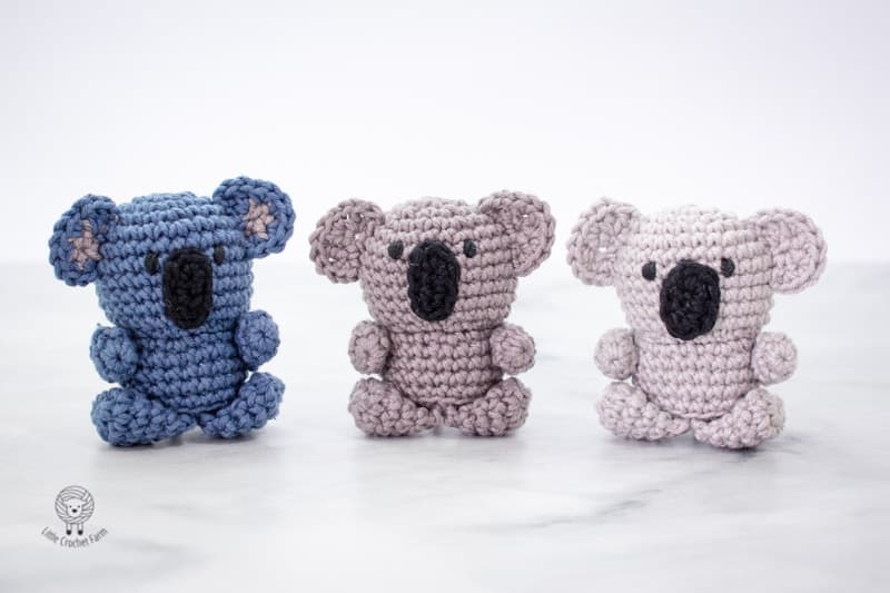 Adorable crochet koala. This crochet animal pattern free is quick and easy.